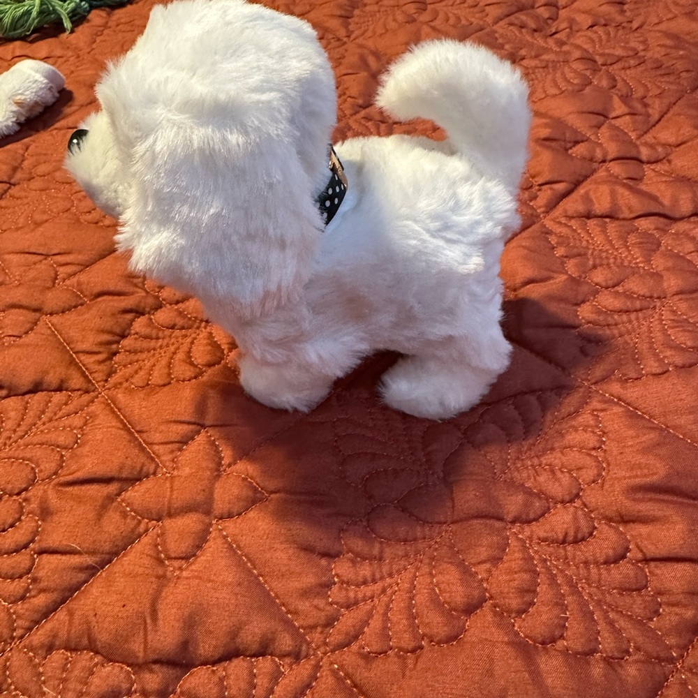 White Plush Dog Toy